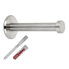 SOTECH TALEA Coat Hook with Plate Real Stainless Steel Solid Including Mounting Material Diameter 10/15 mm Length 70 mm Total Length 73 mm Wall Hook Towel Rail