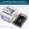 GeeekPi Raspberry Pi 5 Case, DIN Rail ABS Case with