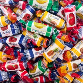 Assorted Taffy Candy - 1.5 Pound Bulk Pack (About 130 Count) - Fruit and Berry Flavors