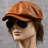 [LTG] 7987327 Genuine Leather Newsboy Hunting Hat, Men's Cap, Ashitano