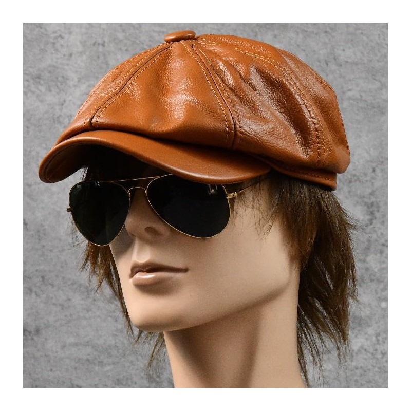 [LTG] 7987327 Genuine Leather Newsboy Hunting Hat, Men's Cap, Ashitano