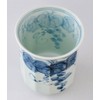 舘山堂 波佐見焼 一誠窯 軽量 湯呑 (特大) 内外ぶどう 青