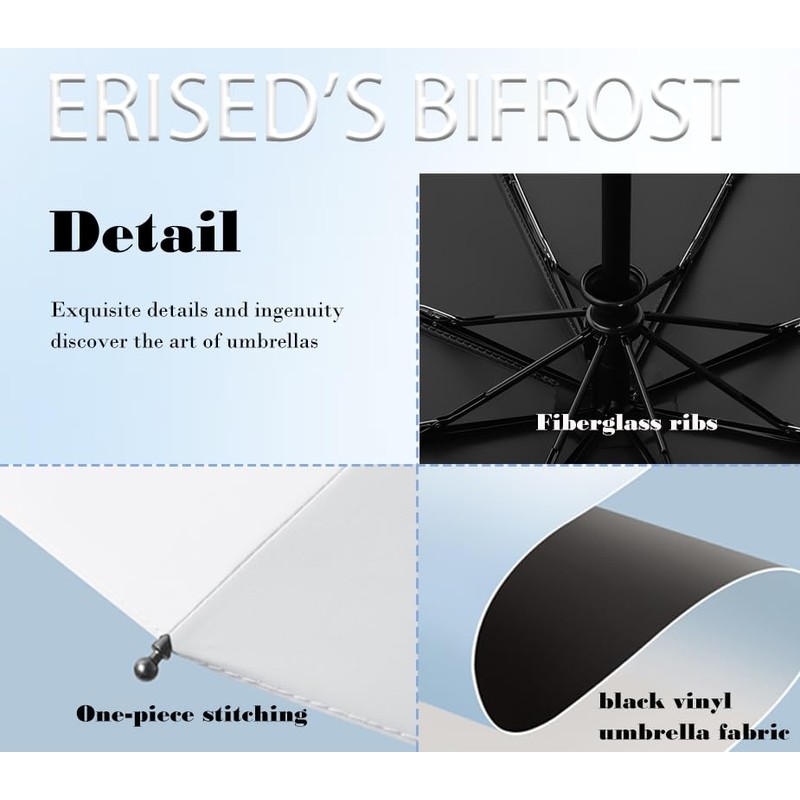 erised's bifrost Compact, Folding Travel Umbrella, Automatic Opening and Closing,
