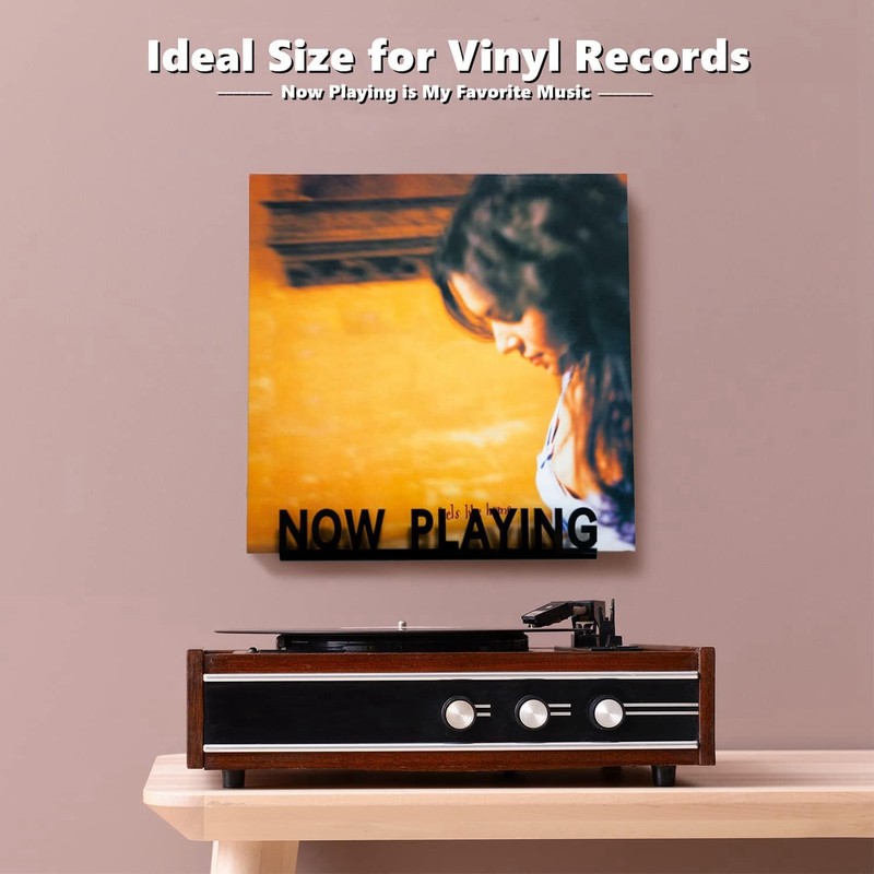 Ginobili Wall Mount CD Record Display Stand Now Playing Acrylic