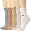 OFFTESTY Women's Crew Socks, Casual, Cotton, Cute, Fresh Socks, Set