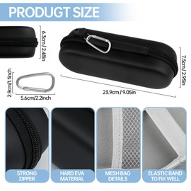 Toothbrush Travel Case for Oral B/Oral-B Pro 1000 1500 5000 7000 7500 6000 9600 for Phlips 4100 5100 Electric Toothbrush Carrying Bag,Portable Hard Protective Storage Bag with Mesh Pocket