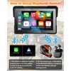 YHTIMIOX Motorcycle CarPlay Screen, 7 Inch Waterproof Touchscreen, Portable Carplay
