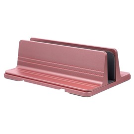 Tofficu Vertical Laptop Stand Holder Aluminum Desktop Dock for Notebook Storage Durable with Scratch Design for Home Office Use