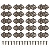 Operitacx 20 Pieces Antique Small Brass Hinges Box Hinges with