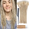 Huarisi 100% Human Hair Dreadlocks Extensions Blonde for Black Women