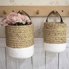 Seagrass Storage Basket Wall Hanging Basket Storage Rack Garden Plant
