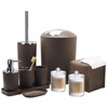 Bathroom Accessory Set - 10 Piece Brown Bathroom Accessories Set