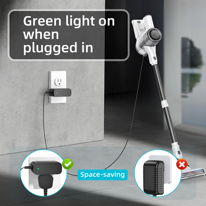 Charger for Homeika Cordless Vacuum Cleaner H320 Power Cord Replacement