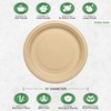 Disposable Bamboo Fibre Paper Plates l 10 inch (25cm) Round
