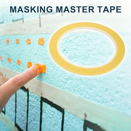 TUCKBOLD Painters Tape Medium Tack Easy Removal Masking Master Tape Yellow 1 pc 2500 x 0.30 x 0.01 cm / 27.34 Yards x 0.12 Inches x 140 um