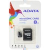 ADATA 8GB microSDHC Class 4 Memory Card with Adapter (AUSDH8GCL4-RA1)