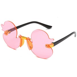 Suitcase Company GPT Sunglasses, Kids' Duck, Clear, For Children, UV Protection, Sun Protection, Leisure, Summer, Girls, Boys, Transparent, Pink