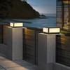 SLAWA Outdoor Post Caps Light With Pier Mount Base Column