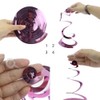 AimtoHome Party Swirl Decorations, Hanging Swirl for Ceiling Decorations, Purple,