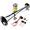 12V 150DB Car Air Horns, 18 Inches Chrome Zinc Single