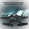 Dive Fin Straps, Adjustable Scuba Fin Replacement Buckle Strap Kit(S)