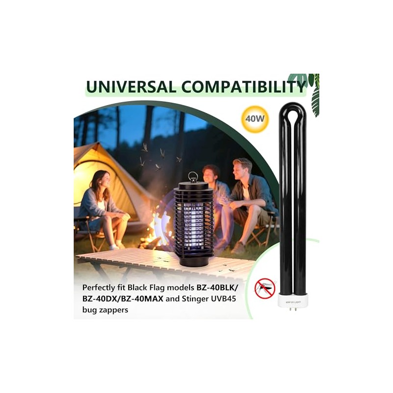 BB-40blk 40W Light Replacement Bulb (1-Pack) | Compatible with Black