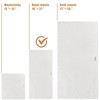 SEMAXE 100% Cotton Hand Towel for Bathroom, White Towels with