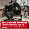10-Inch High-Velocity Drum Air Circulator Fan, Heavy-Duty Shop Fan with