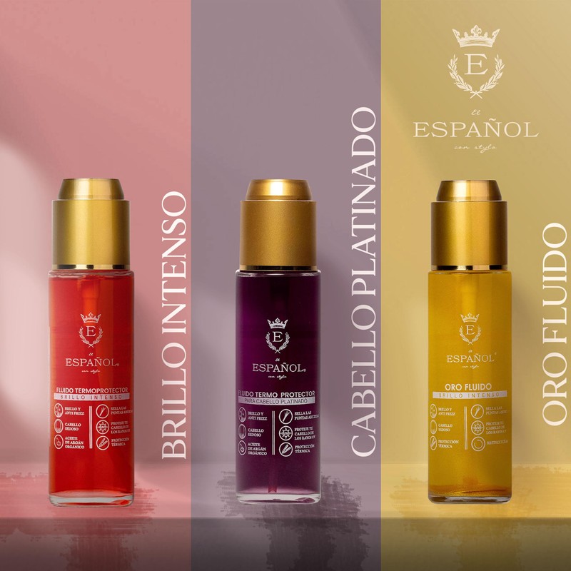 E EL ESPAÑOL CON STYLO protector de calor para cabello