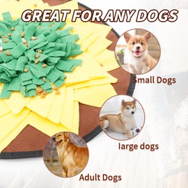 HDOELGP Schnüffelmatte Für Hunde Interaktive Puzzle Futterspender Spielzeug Für Langsames Füttern Sonnenblume Verbessert Die Intelligenz Für Kaninchenwelpen Schnüffelmatte Für Kleine Hunde Puzzle
