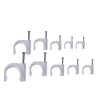 310Pcs Cable Clip High Quality Round White Wire Wall Holder