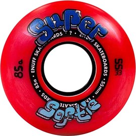 ENUFF Super Softie Wheels Wheels, Adults Unisex, Red (Red), 55 mm