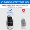 WiiLemz Key Fob Cover for Hyundai with Key Chain, Upper Leather + Soft TPU Car Key Case Shell for 2024 2023 2022 Hyundai Sonata Santa Fe Nexo Tucson (5 Buttons, Green)