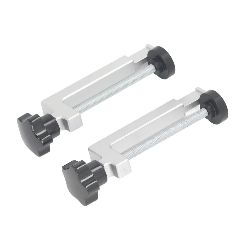 2Pcs Woodworking Fence Clamp Aluminum Alloy Multifunctional Woodworking Fence Fixing
