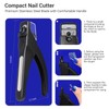 AIRSEE Nail Clippers for Acrylic Nails with Sizer and Catcher