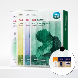 Dr.G 닥터지 레드 블레미쉬 쿨 10P+10P 쿨 수딩 마스크 10P 쿨 콜라겐 탄력 마스크 10P