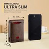 RUNBOX Slim Wallet for Men Genuine Leather RFID Blocking Bifold