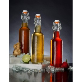 Krome Silicone Rubber Gaskets Washer for Swing Flip Bottle Hat Shaped Swing Top Washers Leak-proof Seal Gasket Replacements for Home Brew Beer Soda Bottle Sealing(Pack of 25 Pieces) C6614x25