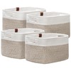 UBBCARE 4 Pack Baskets for Organizing, Woven Storage Baskets with