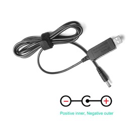 CCYC DC 5V to DC 9V USB Voltage Step Up Converter Cable, Power Supply Adapter Cable with DC Jack 5.5 x 2.5mm or 5.5 x 2.1mm, for Fan, Led Light, Wireless Router, Speakers and more Devices