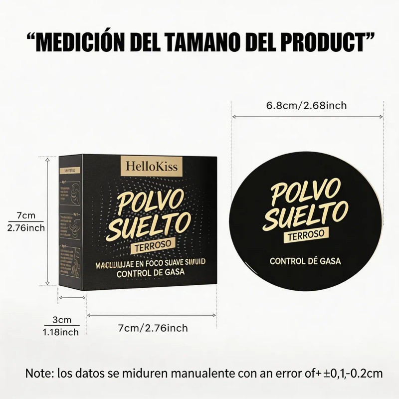 Polvo Suelto Translúcido, Polvo Fijador De Maquillaje Mate
