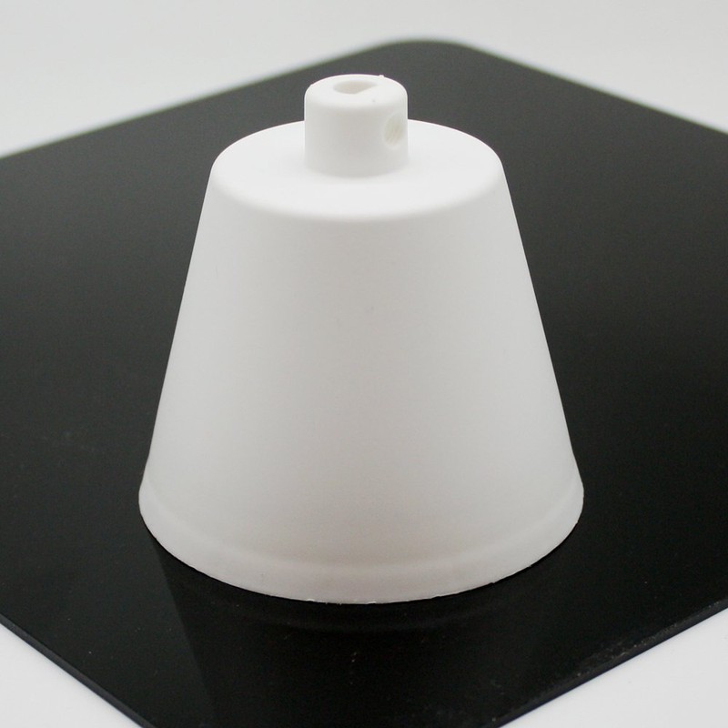 Lamps Canopy White Matt Plastic with Locking Screw for Supply