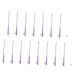 ibasenice 15 Piezas caña de Pescar magnética Juegos de atrapar Peces los niños juegan a la caña de Pescar imanes de Juguete Polos magnéticos Juguete para niños Fuerza magnética imán Púrpura