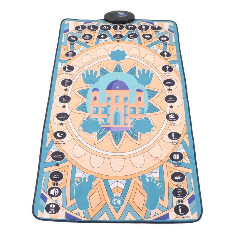 Electronic Muslim Prayer Mat 7 Languages Smart Touch Sensitive Educational