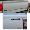 2Pcs 4x4 Emblems Badge 3D Metal Chrome Logo Side Trunk