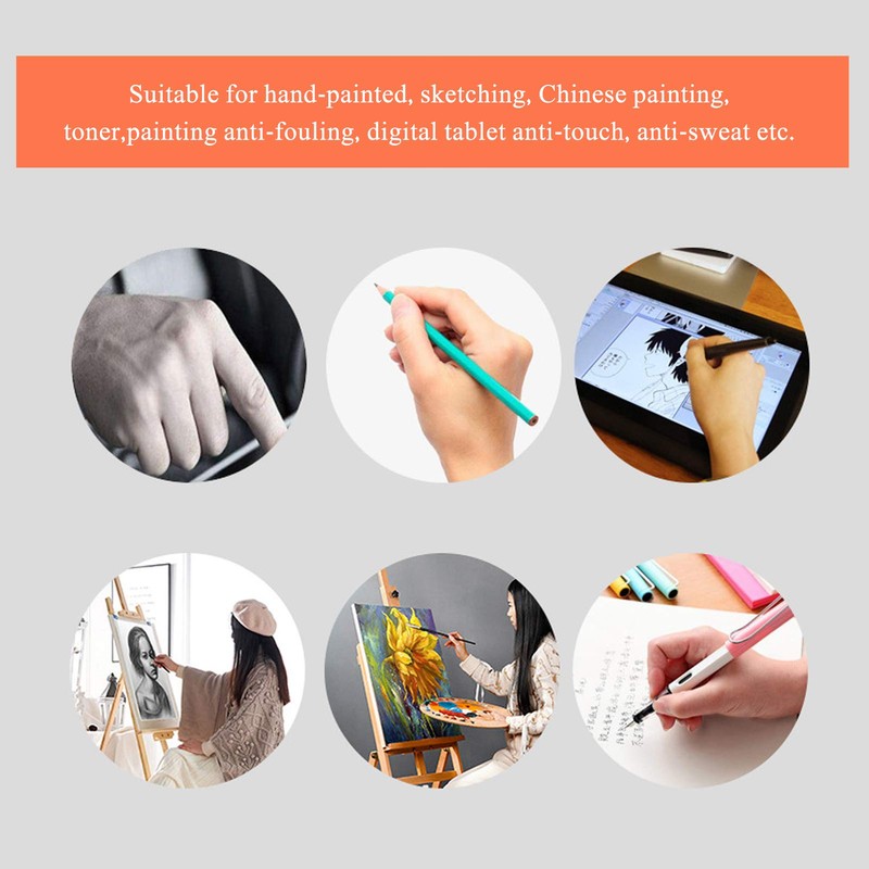 Generic Drawing Glove, Artist Glove Art Glove 2‑Finger Anti Mistouch