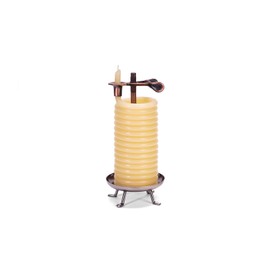 Candle by the Hour 48-Hour Tall Candle, Eco-friendly Natural Beeswax with Cotton Wick
