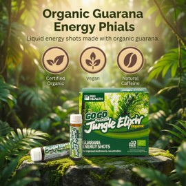 (2 Pack) - Rio Trading Guarana Jungle Elixir 10 X Single Phial Pack | 10 X 15ml | 2 Pack - Super Saver - Save Money