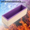 Moldes de jabón de Silicona, Caja de Madera, Capacidad Rectangular