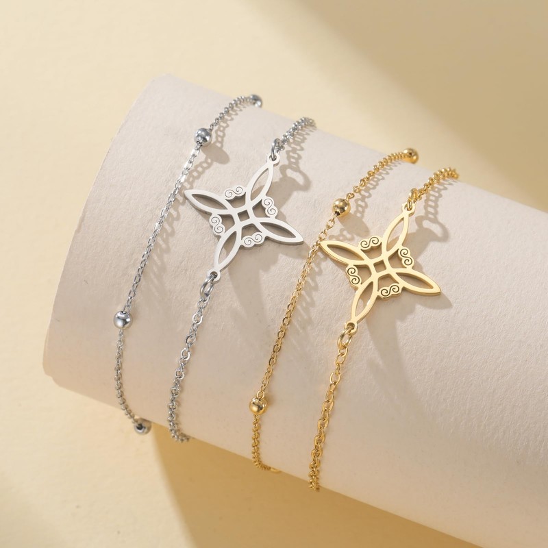 Dreamtimes Witches Knot Anklet Celtic Magic Knot Protection Symbol Beach